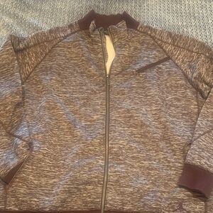 Jordan Maroon and Gray Zip-Up Jacket. New!!
